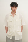 General Idea MAN Pocket Wrinkle Half Shirt