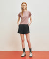 Marithé François Girbaud Marithé SPORT W ATHLEISURE SLIM CROP TEE charcoal