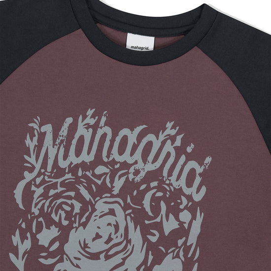 Mahagrid Rose Raglan Tee