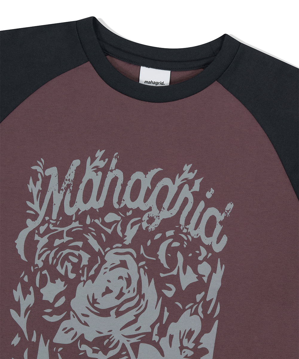 Mahagrid Rose Raglan Tee