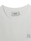MLB Women's Basic Small Logo Slim Crop Fit T-shirts