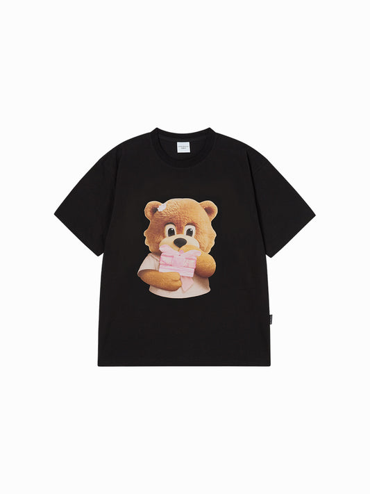 ADLV AC Bear Baby Face Gift Short Sleeve T-Shirt
