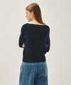 Marithé François Girbaud W BOAT NECK KNIT PULLOVER