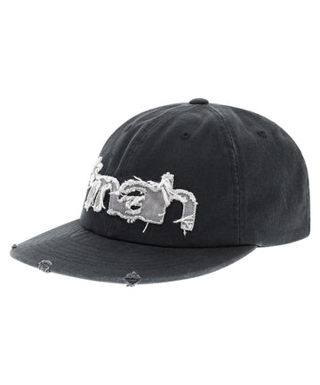 Mahagrid Washed Raw Cut Mahagrid Cap in Black