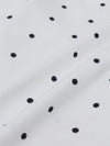 MLB Women's Dots Pattern Lettering Slim Semi Crop T-shirts