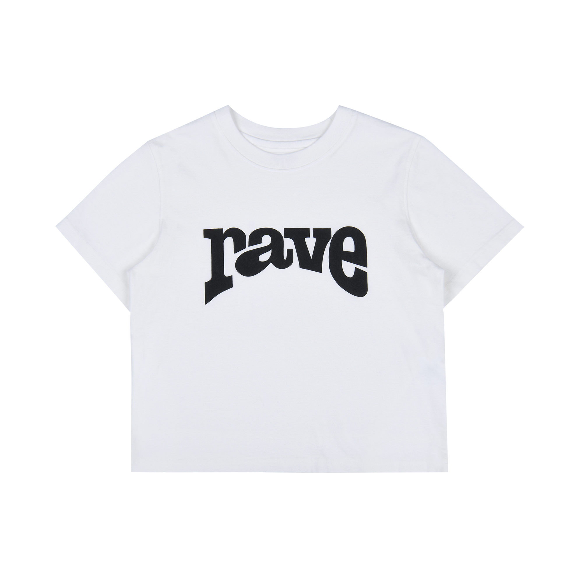 AEAE RAVE CROP T-SHIRTS [WHITE]