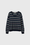 General Idea WOMAN Mix Stripe V-Neck Pullover