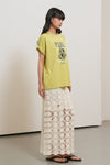 General Idea WOMAN Food Market Artwork Short Sleeve T-Shirt [OLIVE]
