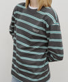 Marithé François Girbaud Multi Color Stripe Long Sleeve