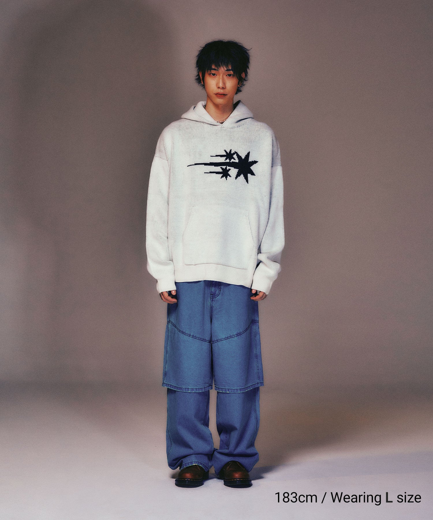 Nice Ghost Club Layered Washed Jeans