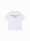 ADLV BASIC LOGO RED FONT SHORT SLEEVE T-SHIRT