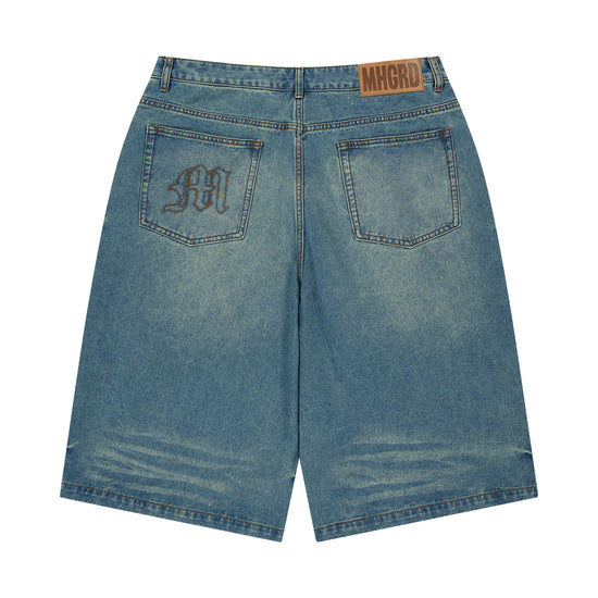 Mahagrid Bermuda Domingo Denim Shorts [Blue]