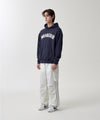 Mahagrid Twill Cut Off Applique Hoodie