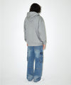 Mahagrid ECLIPSE RAW CUT ZIP UP HOODIE