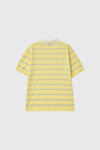 General Idea WOMAN Stripe Loose Collar Half Knit