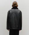 Marithé François Girbaud Faux Leather Over Fit Mustang Jacket Black