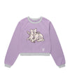 Cavish W Angel Cats Sweatshirt Purple