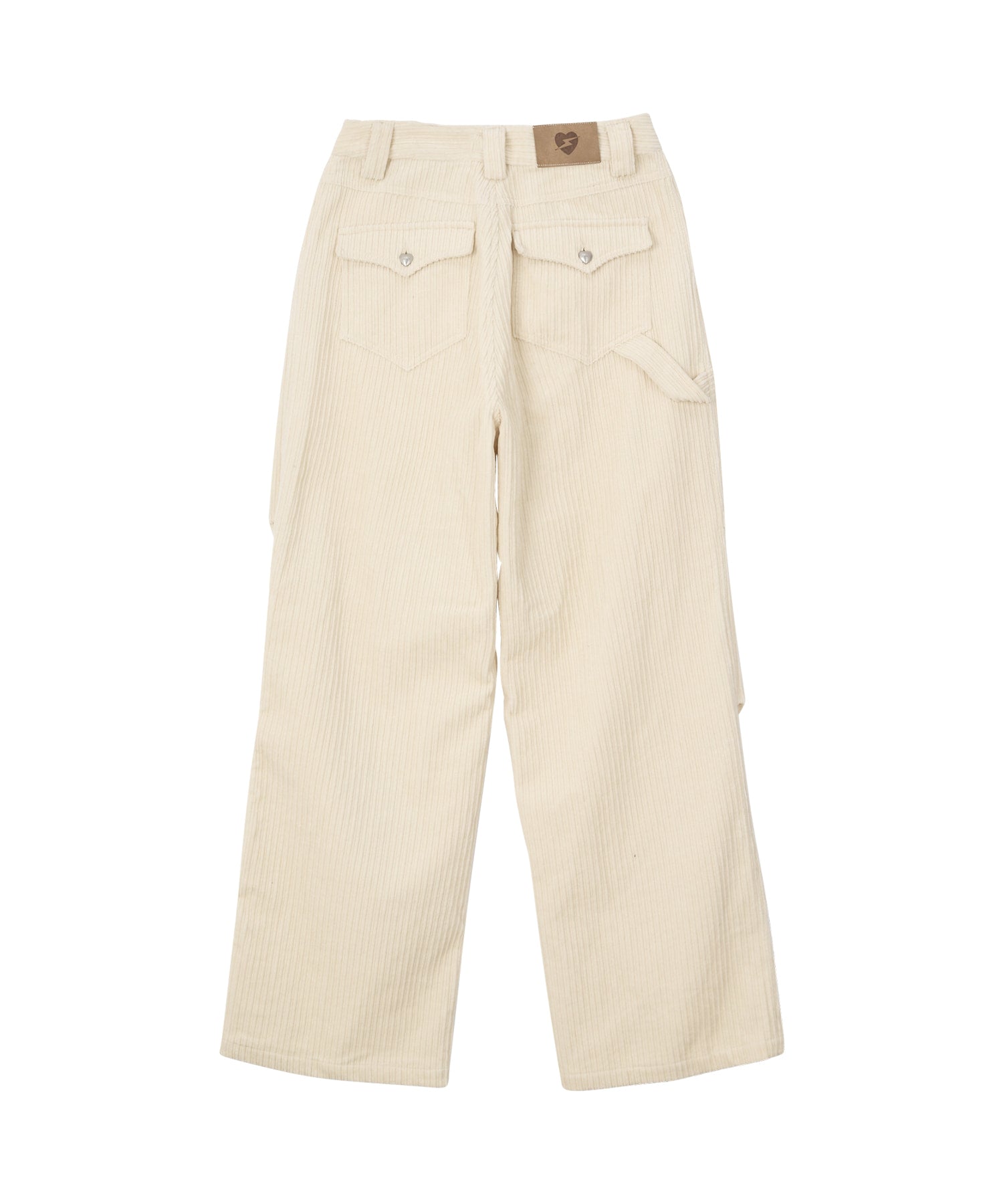 Bitter Cells Owl Corduroy Pants-Cream