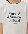 Marithé François Girbaud Kids Neck Point Lettering Tee