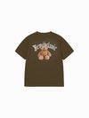ADLV Woman Gold Chain Bear Doll Short Sleeve T-Shirt