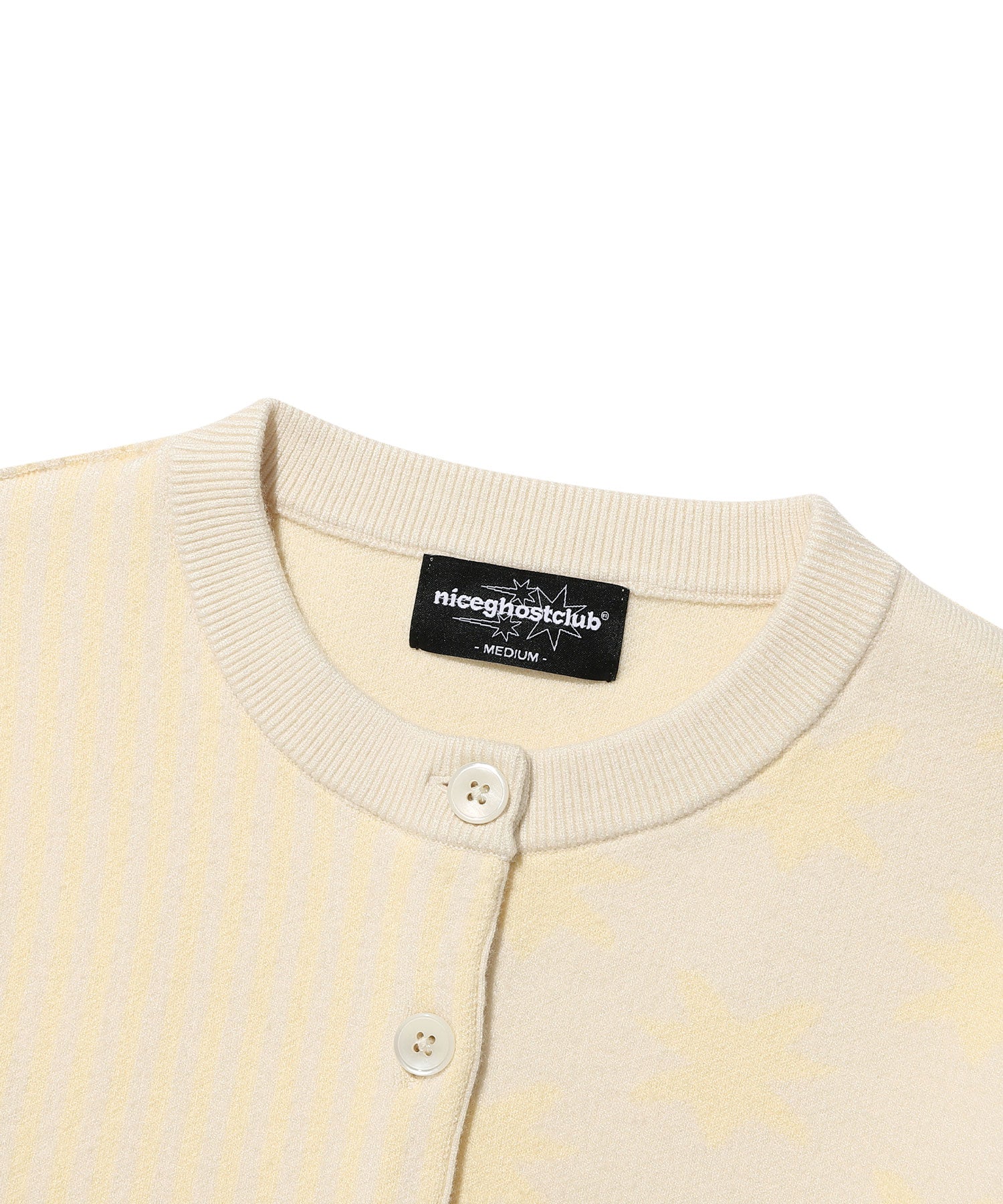 Nice Ghost Club Patchwork Knit Cardigan