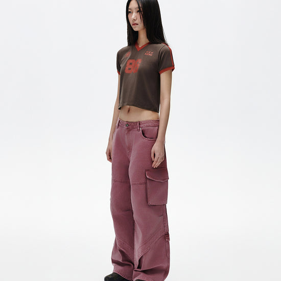 Mahagrid Football Ringer Tee