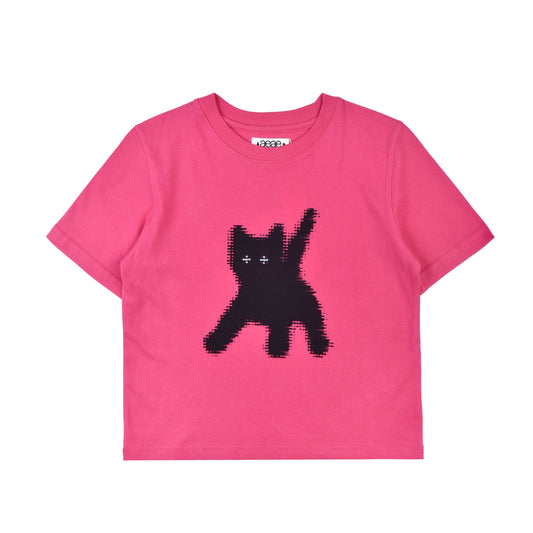 AEAE Flashed Cats Eye Crop T-Shirt