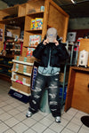 ADLV Damage Stitch Washing Denim Pants