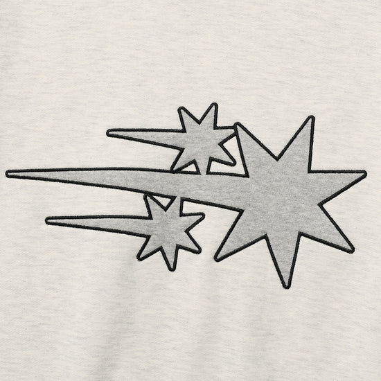 Nice Ghost Club 3 Star Logo Applique Sweatshirt