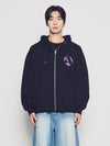 ADLV A Symbol Circle Napping Hoodie Zip Up