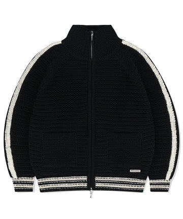 Mahagrid TRACK KNIT ZIP-UP