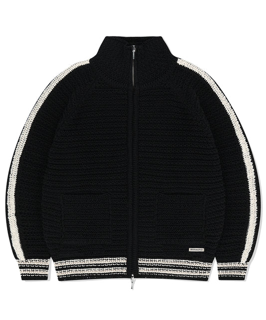 Mahagrid TRACK KNIT ZIP-UP