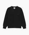 Marithé François Girbaud SMALL CLASSIC LOGO V-NECK KNIT CARDIGAN vintage blue