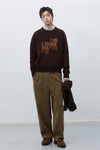 General Idea UNISEX Twin Dog Jacquard Knit Pullover