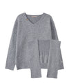 Bitter Cells [SET] Essential V Neck Knit & Shawl