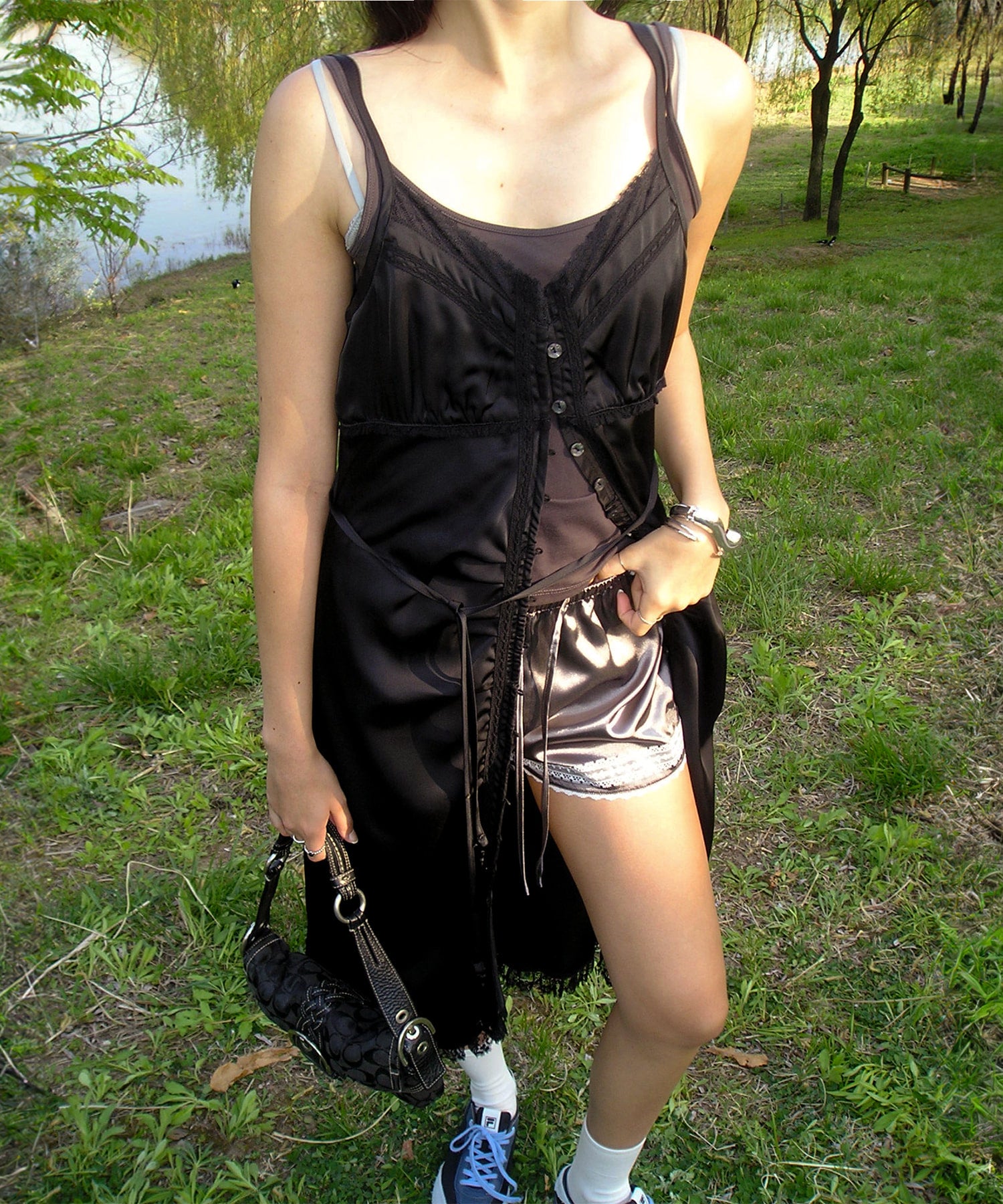 Bitter Cells Haven Satin Long Dress