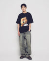 ADLV AC Bear Baby Face Yawn Short Sleeve T-Shirt