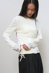 General Idea WOMAN Shirring Long Sleeve T-Shirt