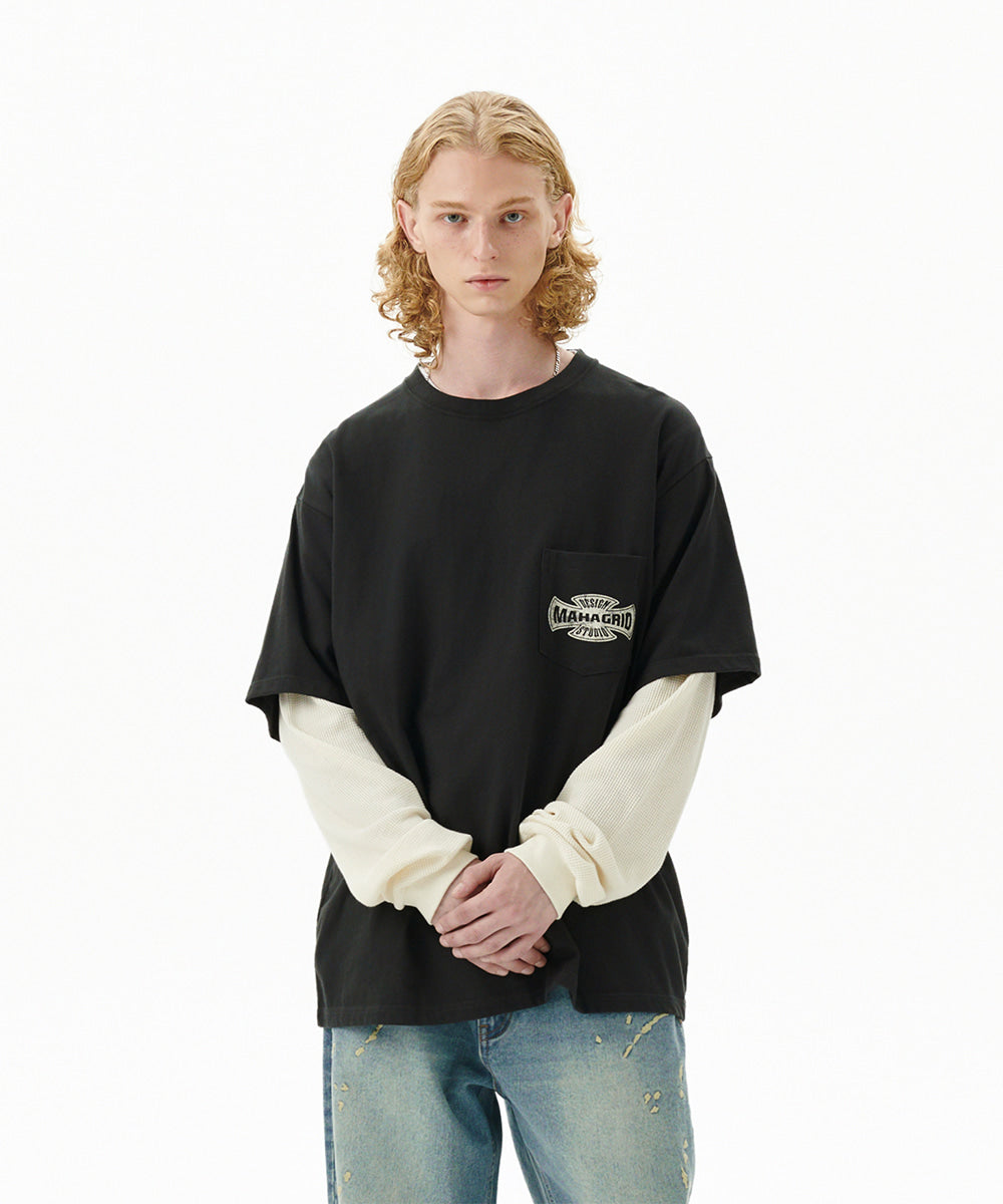 Mahagrid Cross Logo Thermal Long Sleeve Tee
