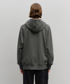 Marithé François Girbaud Classic Logo Embroidery Hoodie (Brushed) Charcoal