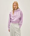 Marithé François Girbaud W DRAWING CLASSIC LOGO CROP HOODIE light heather gray