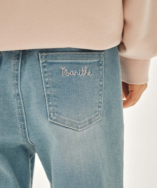 Marithé François Girbaud Kids Wide Flared Denim Pants