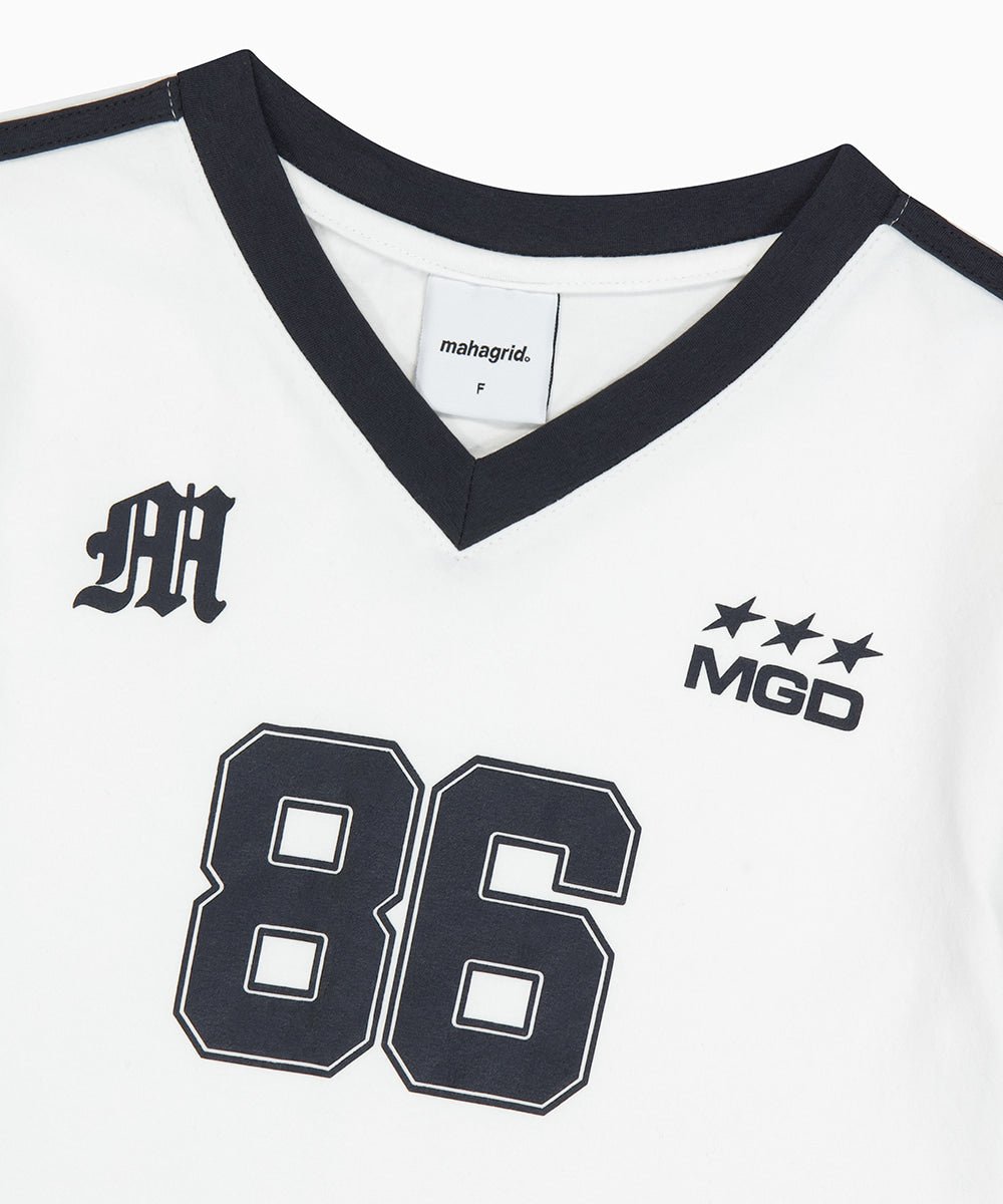 Mahagrid Football Ringer Tee