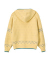 Bitter Cells Snowy Hood Cardigan-Butter