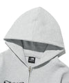 Nice Ghost Club Skull Ribbon Waffle Hoodie Zip Up [Grey]