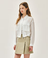 Marithé François Girbaud W CROP SHEER JACKET