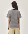 Marithé François Girbaud [6/19 예약발송] SMALL CLASSIC LOGO STRIPE RINGER TEE light green