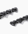 Marithé François Girbaud Regular Logo Heart Metal Hair Pin 2-Pack Silver
