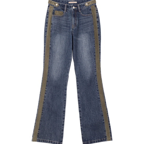 Bitter Cells DIY Corduroy Denim Pants - Blue