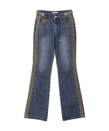 Bitter Cells DIY Corduroy Denim Pants - Blue